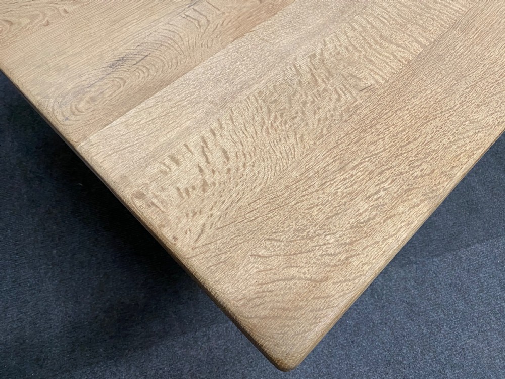 French Bleached Oak Farmhouse Table View X