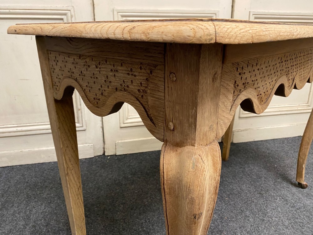 Pair French Bleached Oak Console Tables View XVI