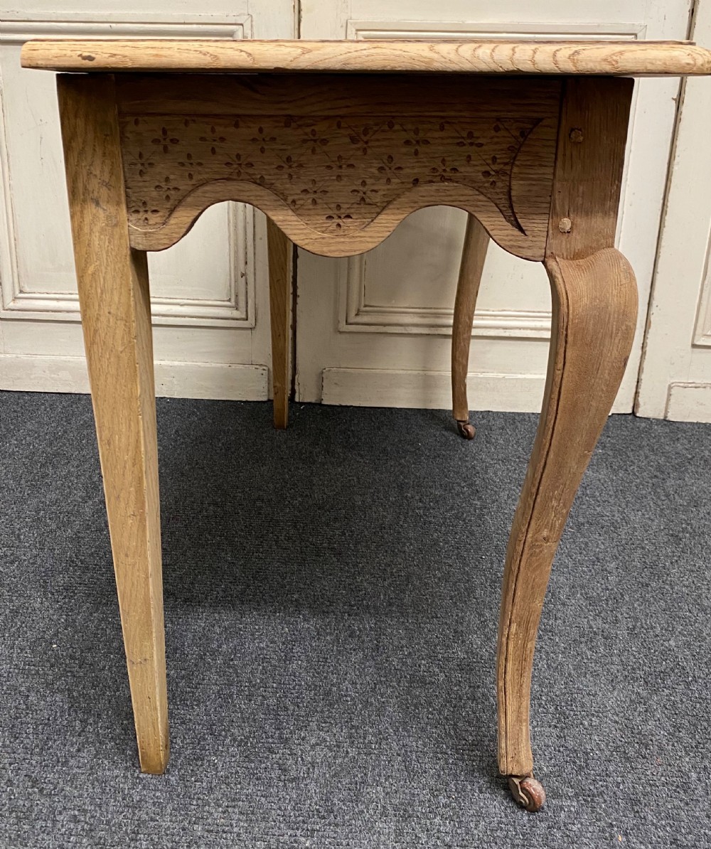 Pair French Bleached Oak Console Tables View XVII