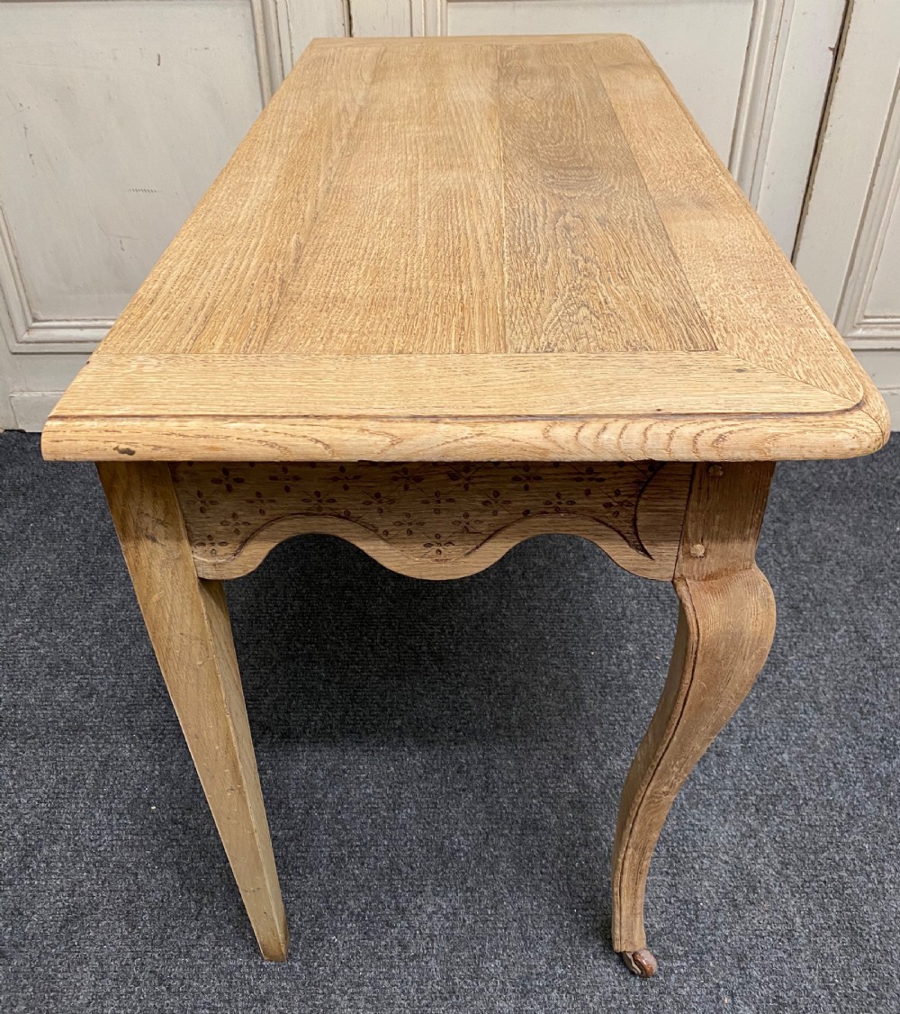 Pair French Bleached Oak Console Tables View XVIII