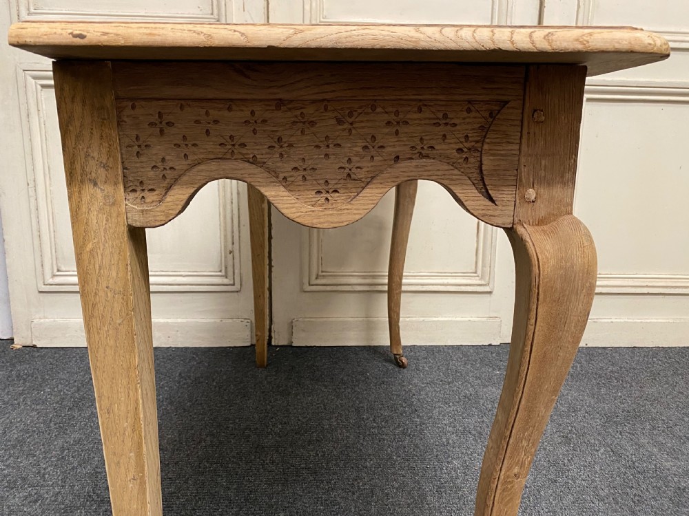 Pair French Bleached Oak Console Tables View XXI