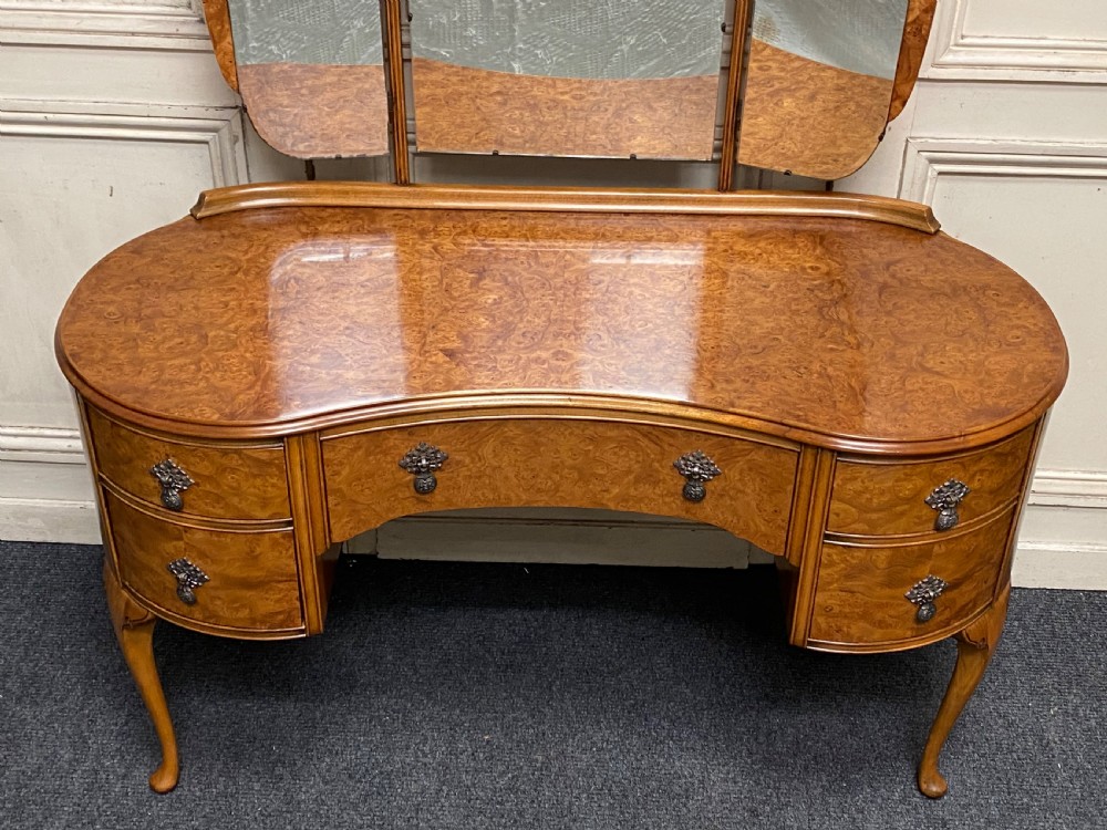 ‘Maple & Co’ Burr Walnut Dressing Table View III