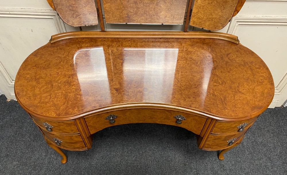 ‘Maple & Co’ Burr Walnut Dressing Table View IV
