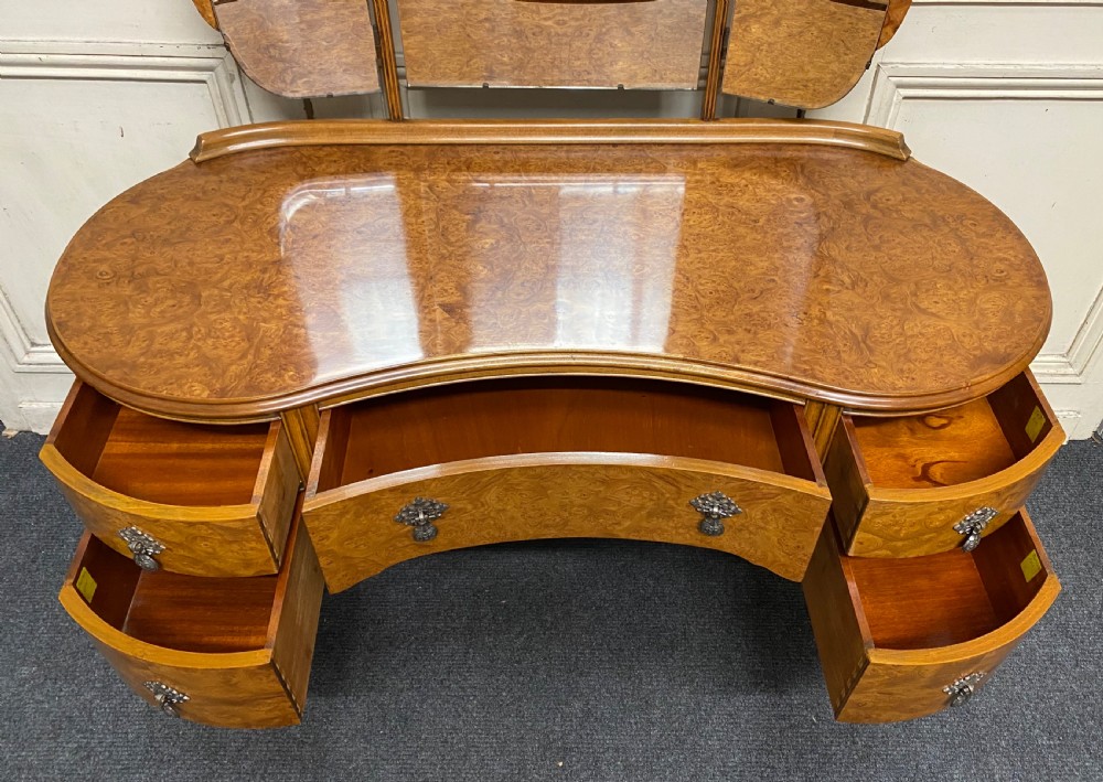 ‘Maple & Co’ Burr Walnut Dressing Table View VIII