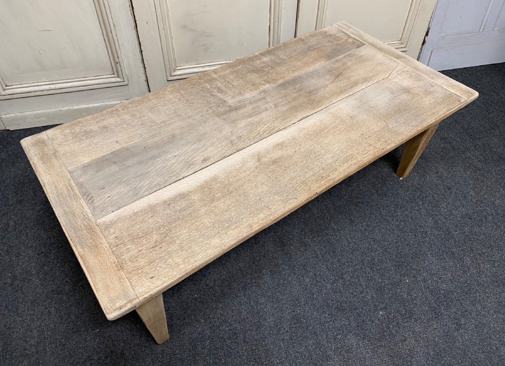 Large Bleached Oak Coffee Table View II