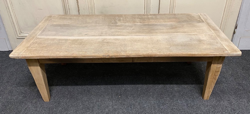 Large Bleached Oak Coffee Table View V