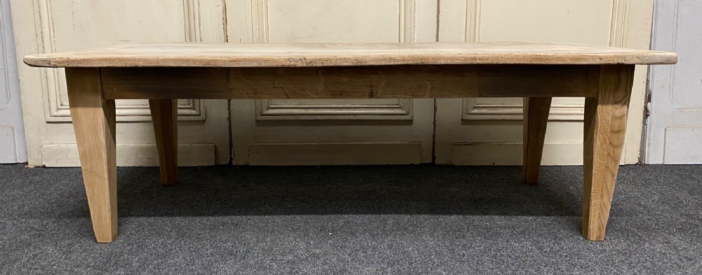 Large Bleached Oak Coffee Table View VI