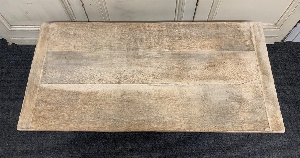 Large Bleached Oak Coffee Table View VIII