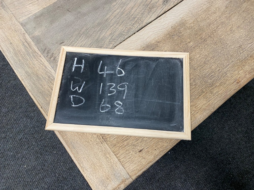 Large Bleached Oak Coffee Table View XIII