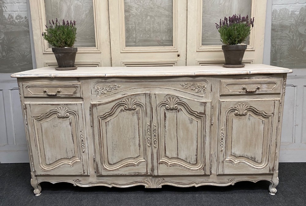 4 Door French Painted Sideboard
