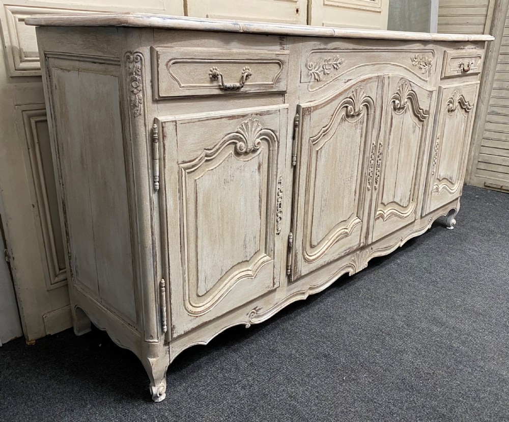 4 Door French Painted Sideboard View XIII