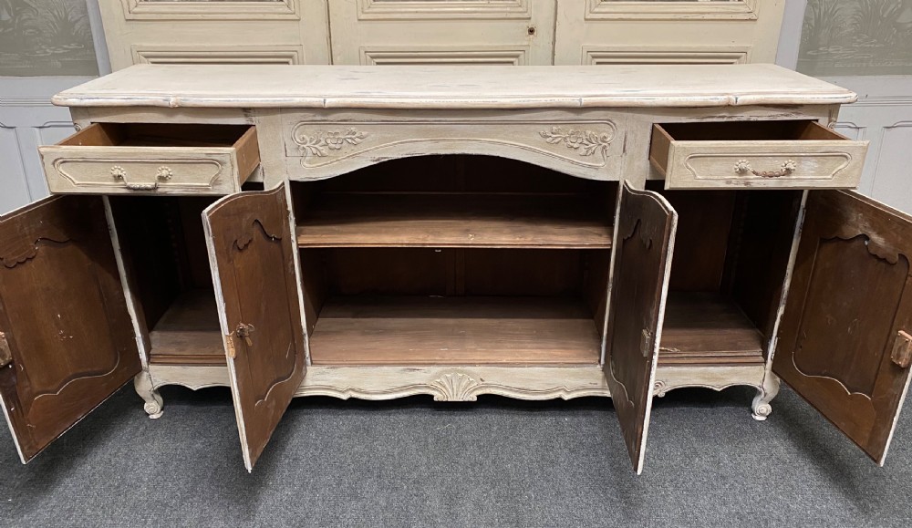 4 Door French Painted Sideboard View XV
