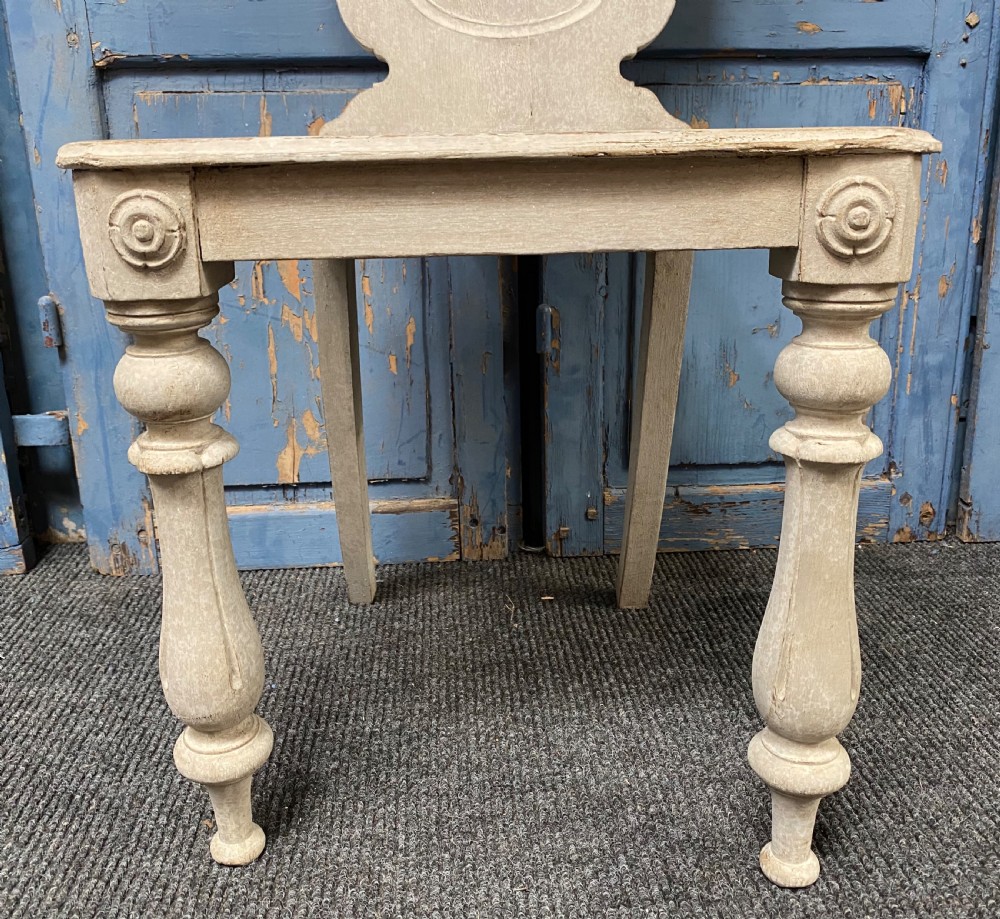 Pair 19th C Hall Chairs View VII