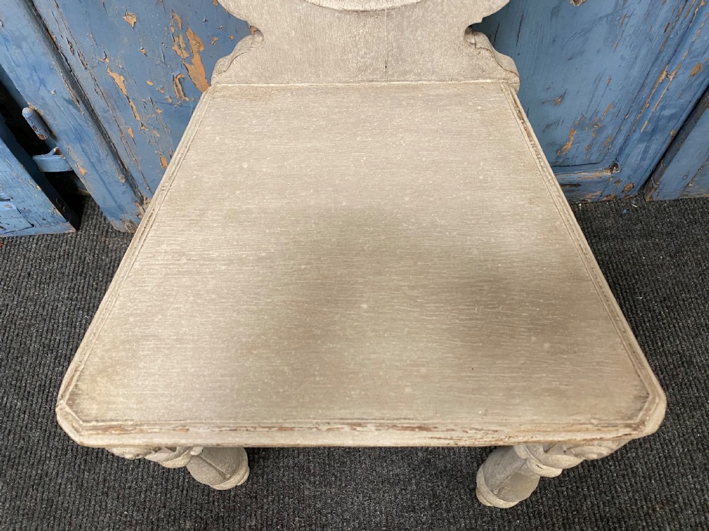 Pair 19th C Hall Chairs View VIII