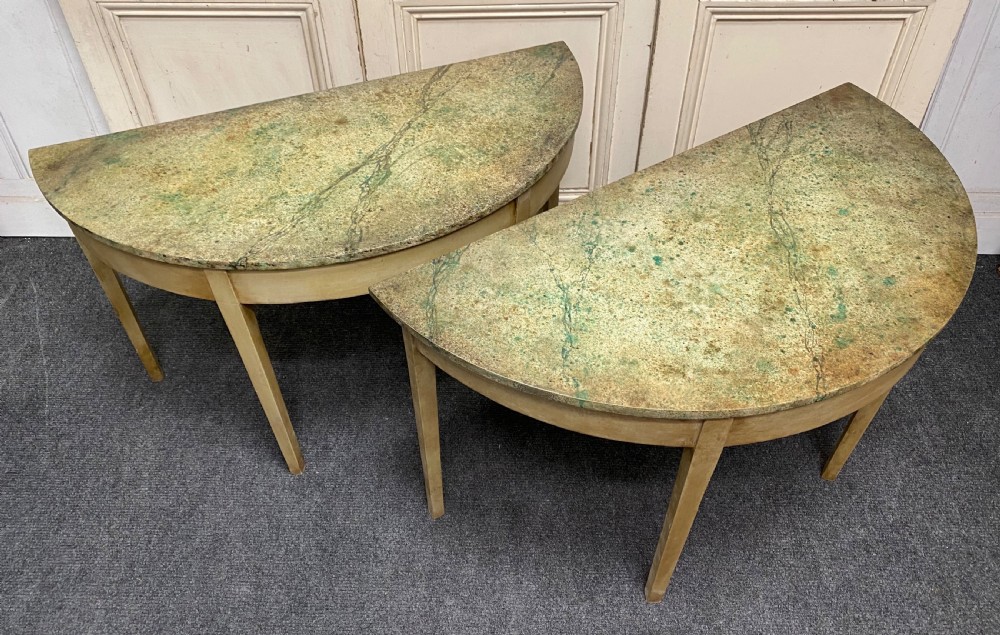 Pair Decorated Console Tables