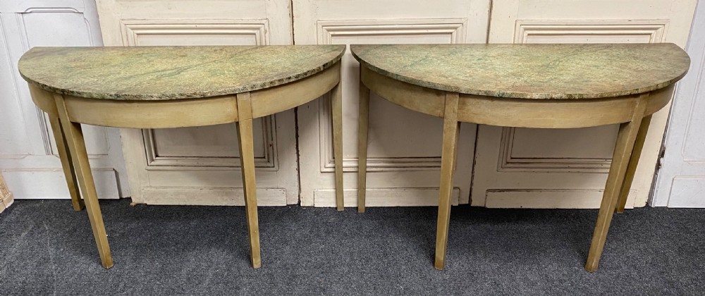 Pair Decorated Console Tables View VI