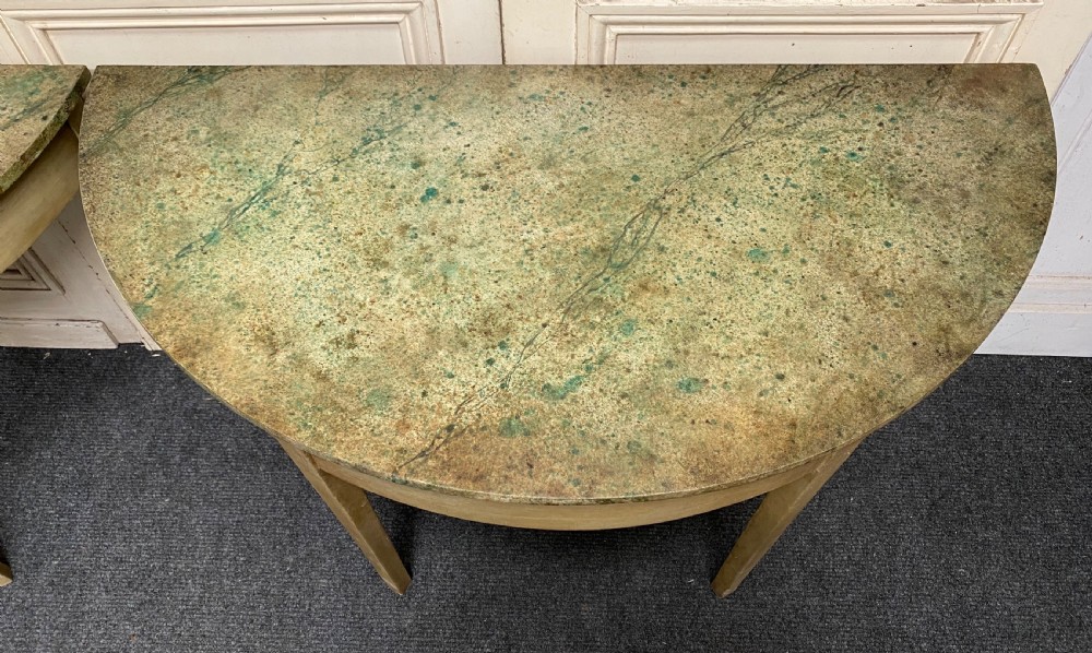 Pair Decorated Console Tables View VIII