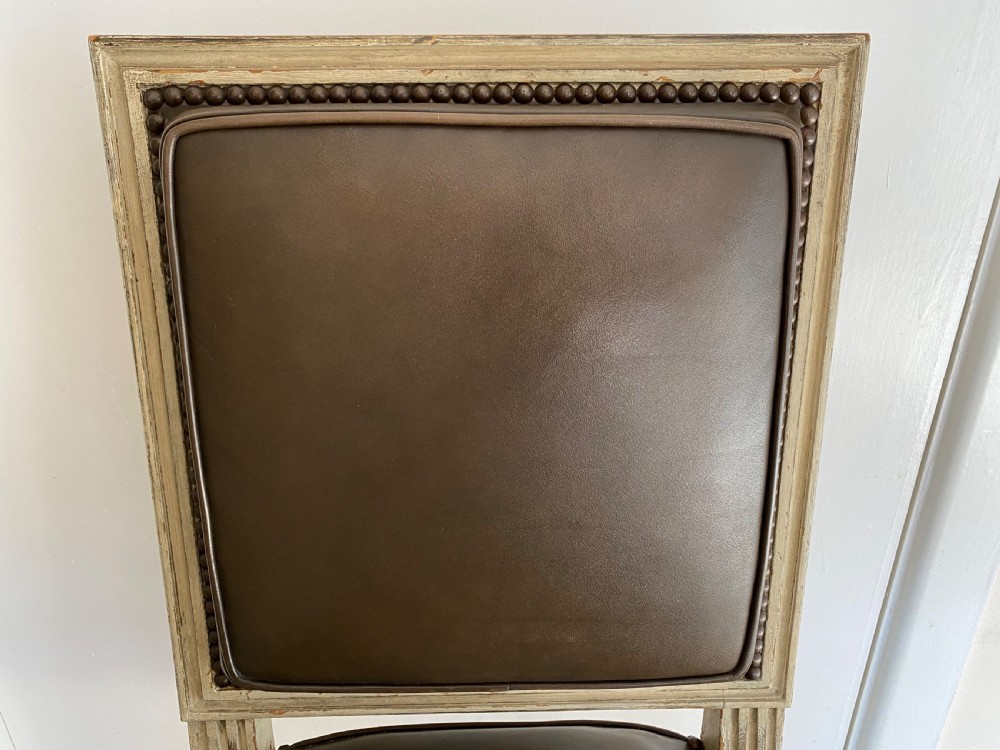Rare Set of 10 French Dining Chairs View XI