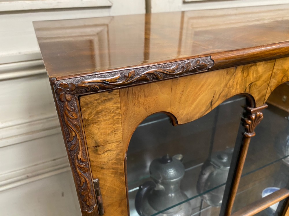 Quality Queen Anne Walnut Cabinet View II