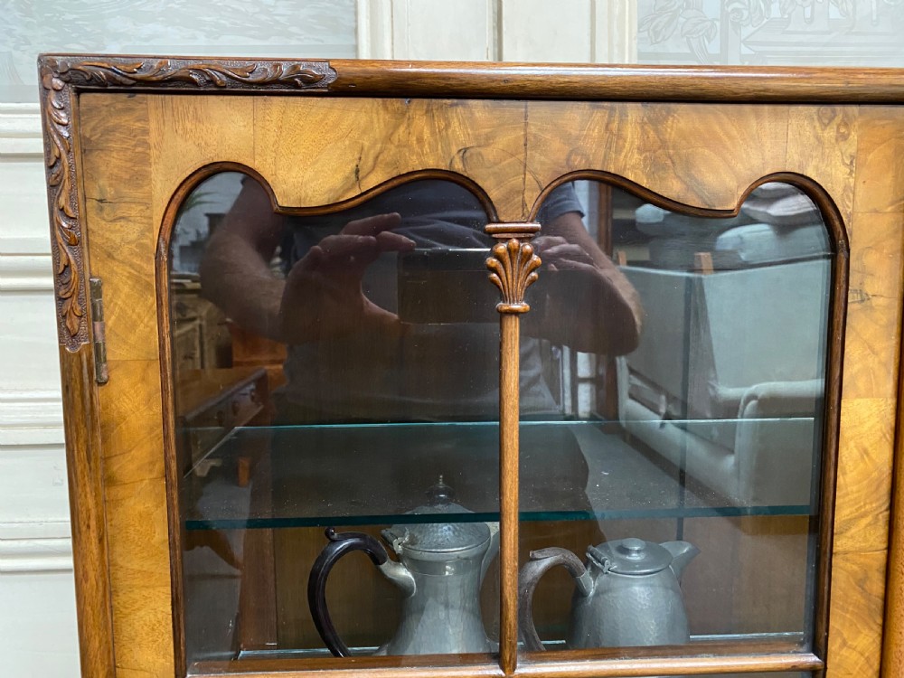 Quality Queen Anne Walnut Cabinet View III