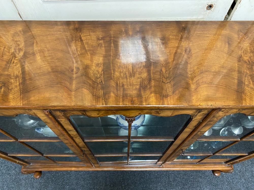 Quality Queen Anne Walnut Cabinet View VI