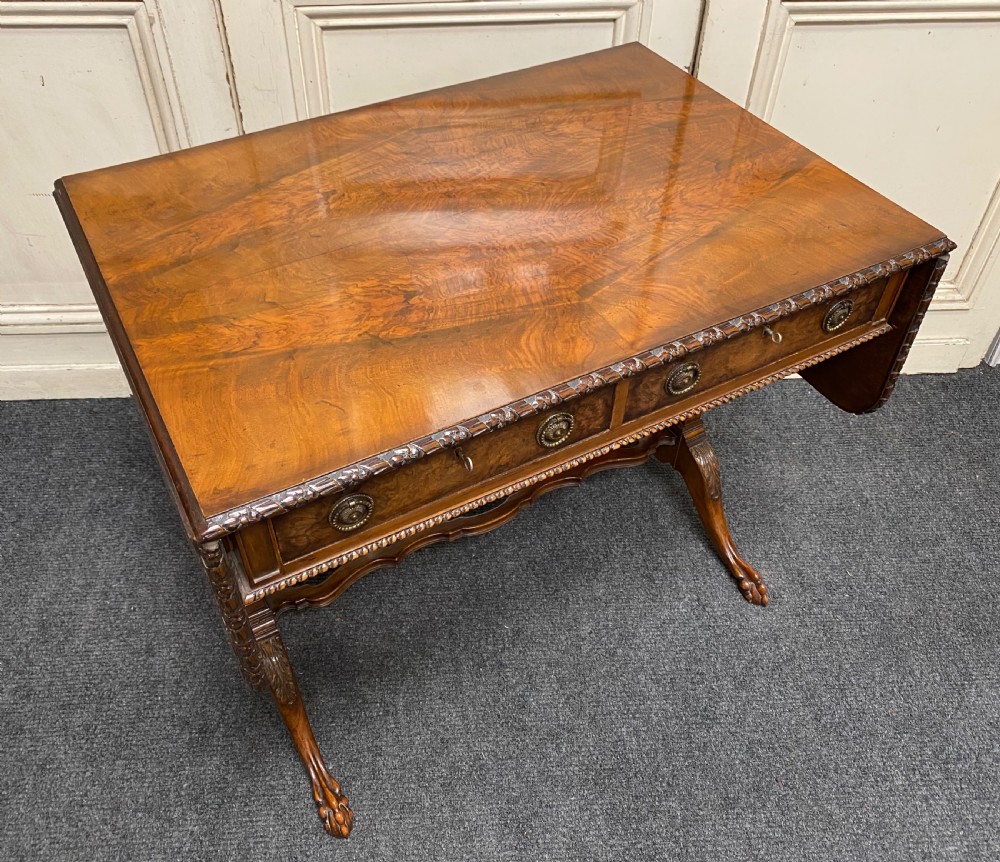 Finest Quality Walnut Sofa Table View III