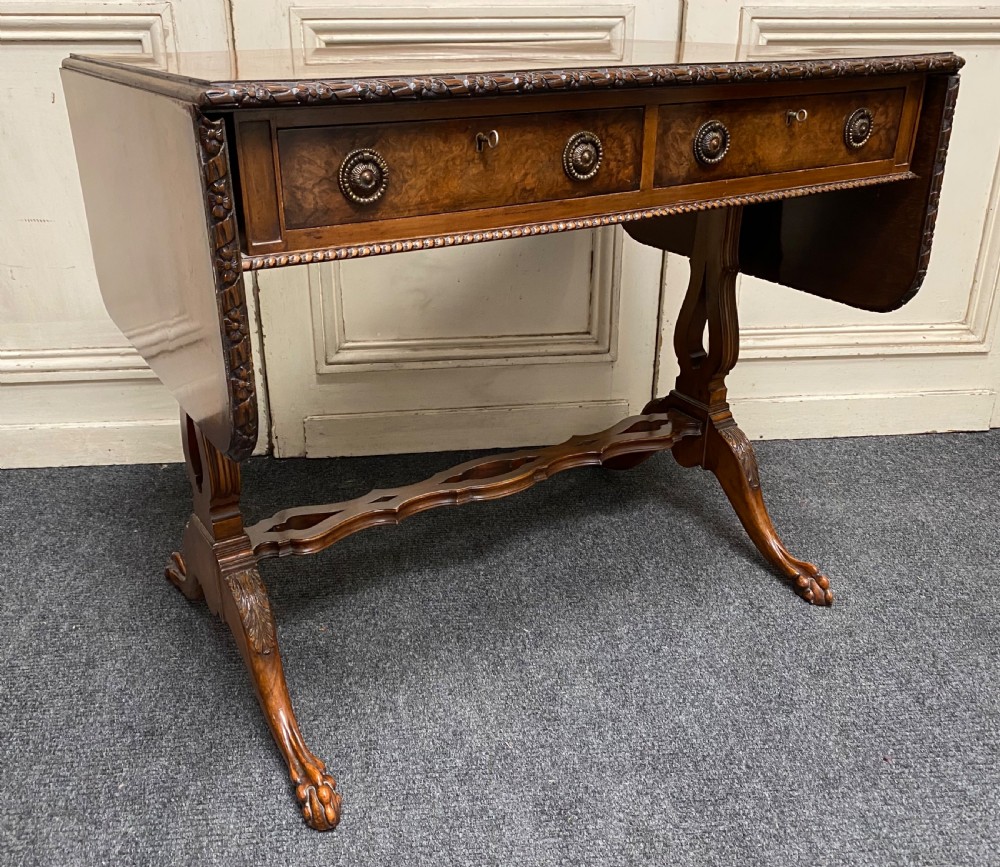 Finest Quality Walnut Sofa Table View IV
