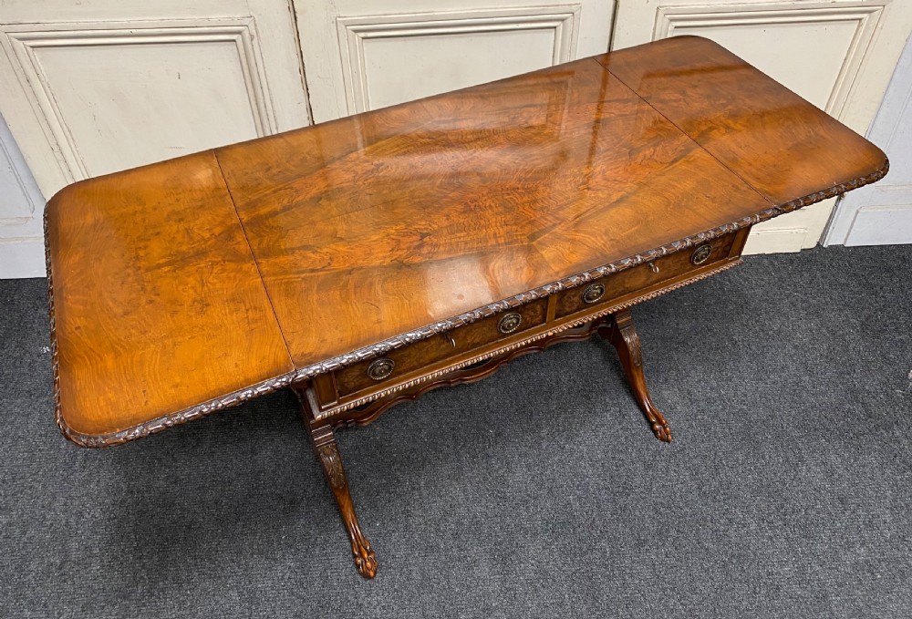 Finest Quality Walnut Sofa Table View V