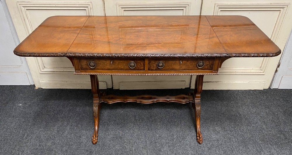 Finest Quality Walnut Sofa Table View VI