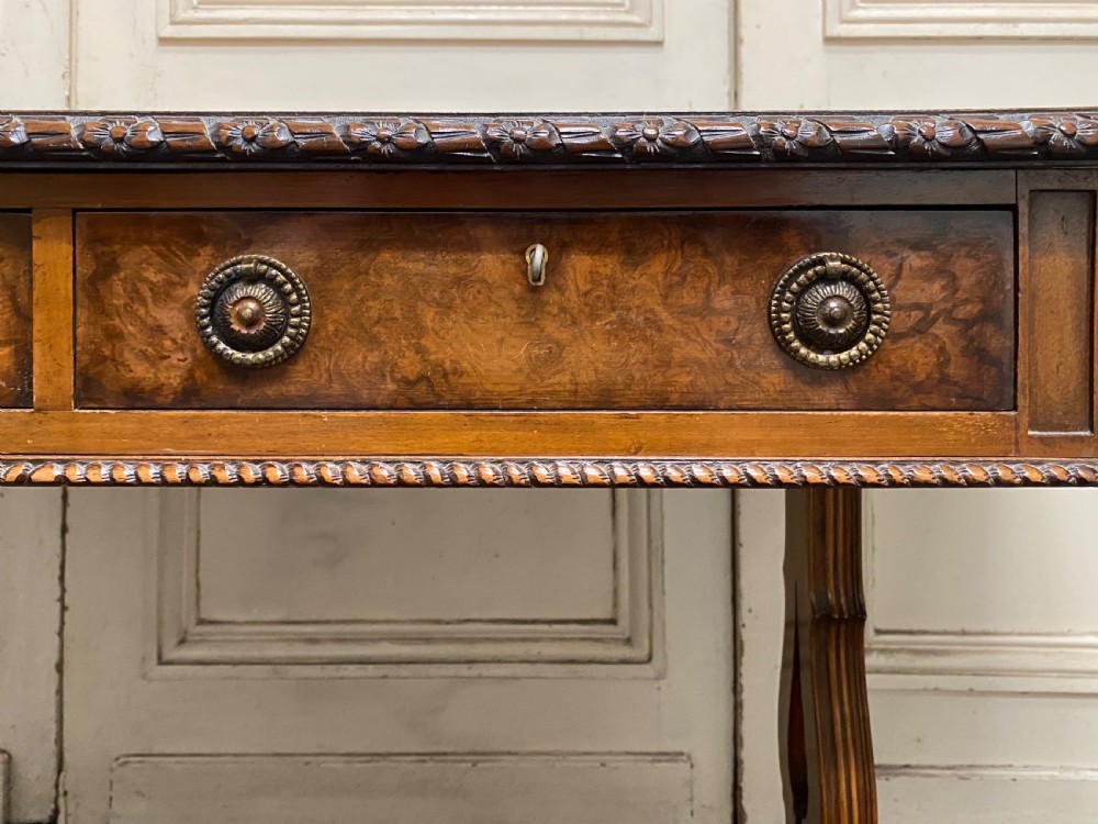 Finest Quality Walnut Sofa Table View VIII