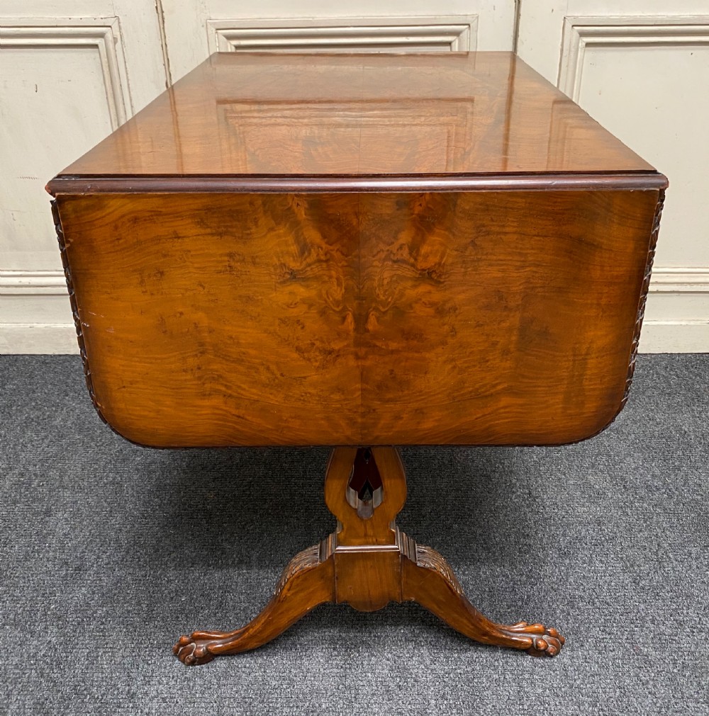 Finest Quality Walnut Sofa Table View XVII