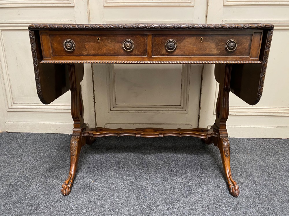 Finest Quality Walnut Sofa Table View XXI