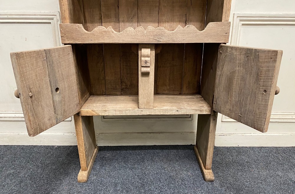 Small Early Oak Primitive Kitchen Dresser View VI