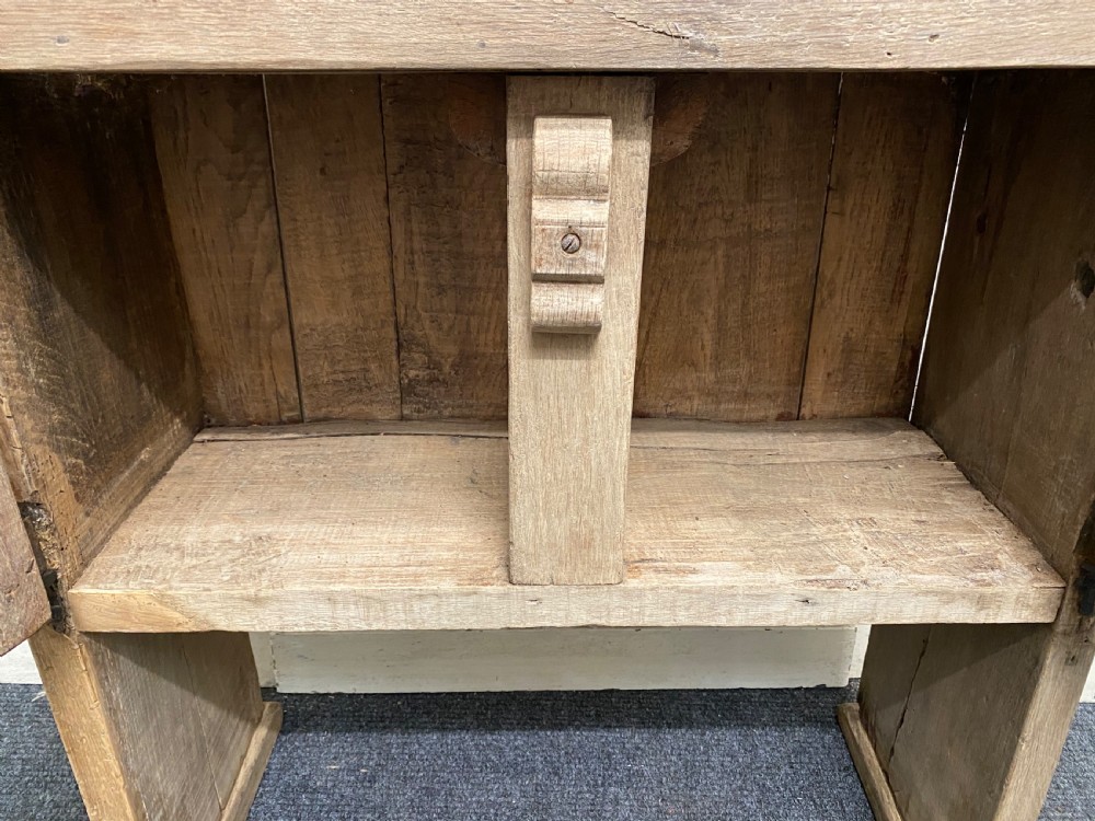 Small Early Oak Primitive Kitchen Dresser View VII