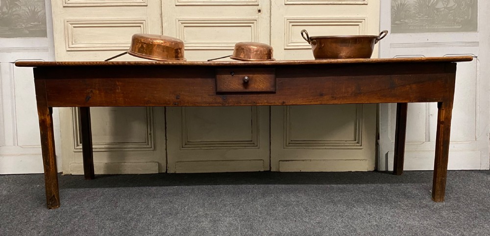 Very Early Long French Farmhouse Table View VI