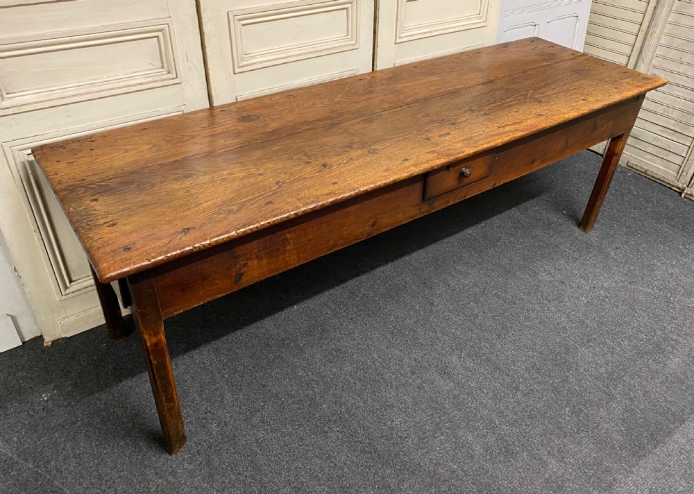 Very Early Long French Farmhouse Table View IX