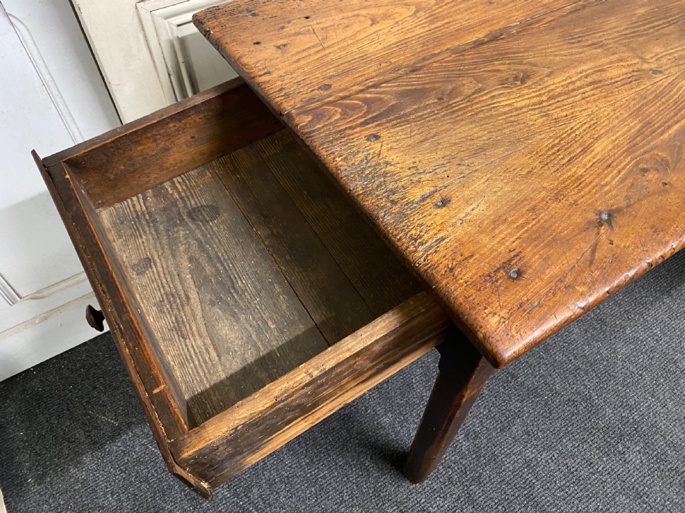 Very Early Long French Farmhouse Table View XV