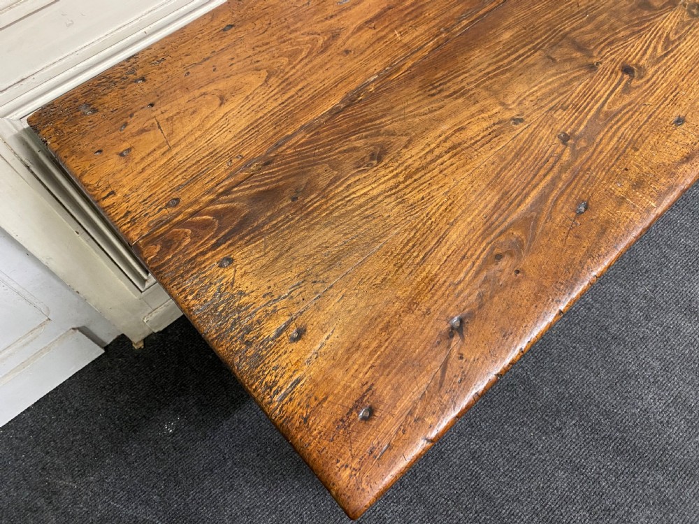 Very Early Long French Farmhouse Table View XX