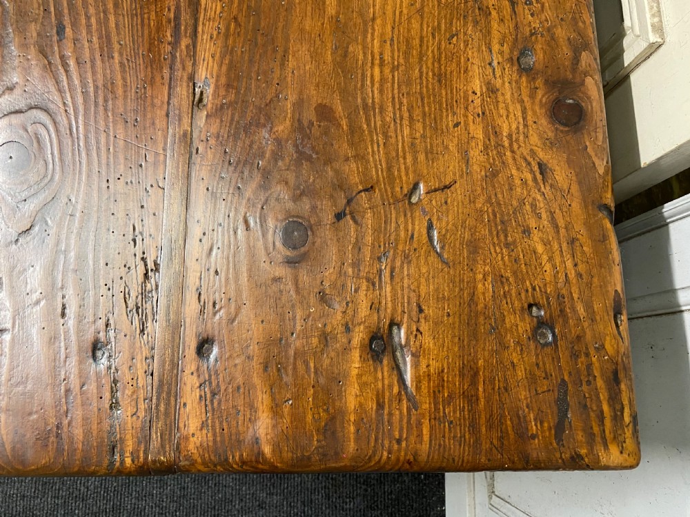 Very Early Long French Farmhouse Table View XXII