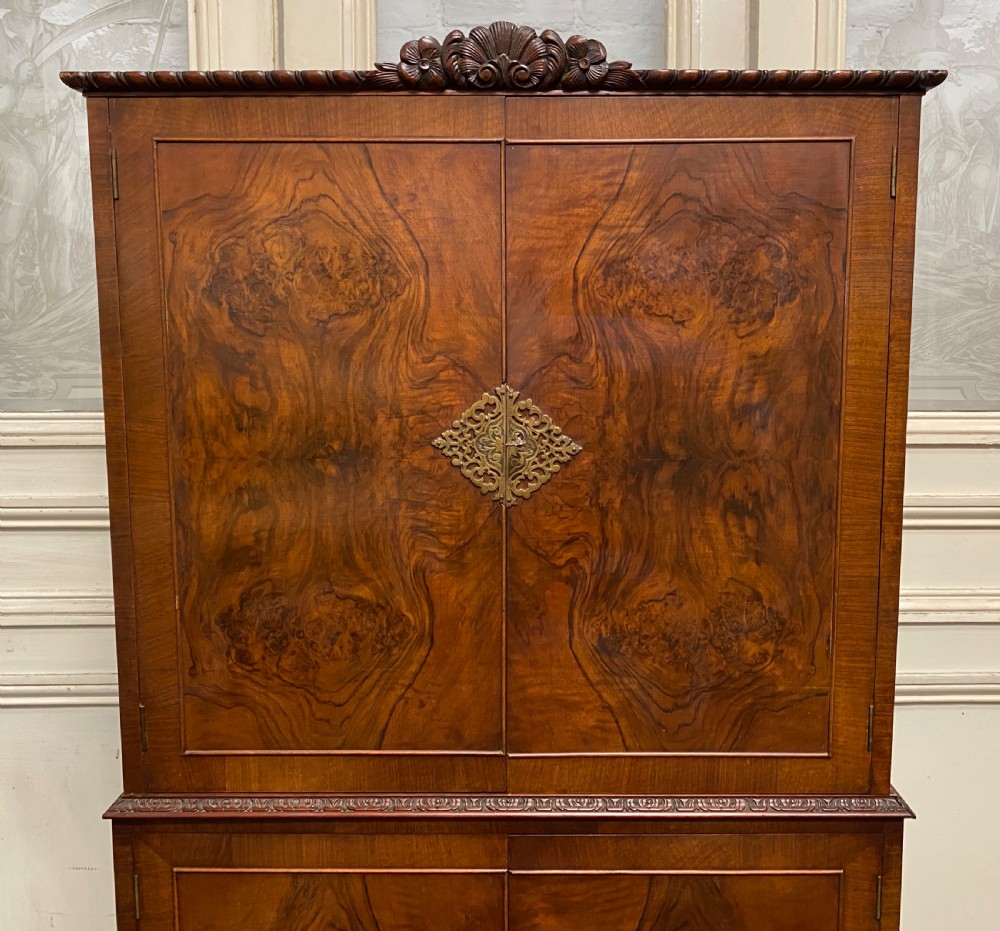  Burr Walnut Cocktail Cabinet View II