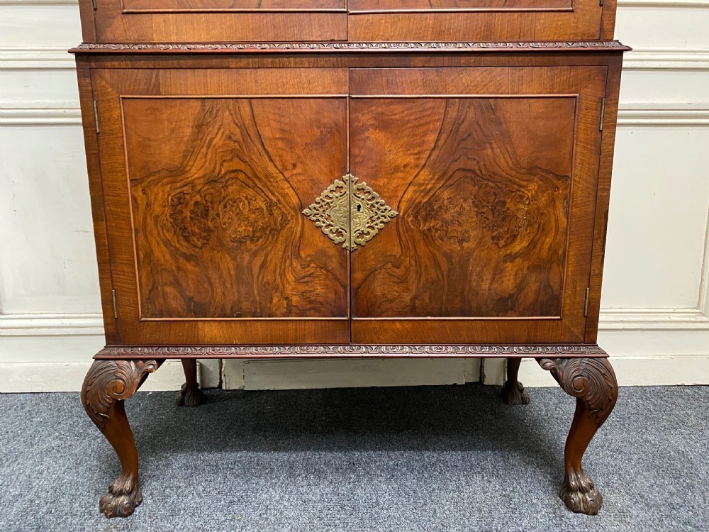  Burr Walnut Cocktail Cabinet View III