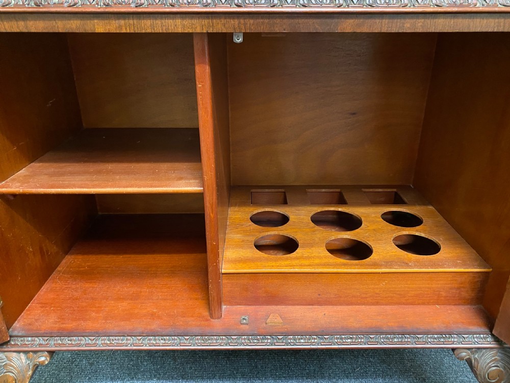  Burr Walnut Cocktail Cabinet View IV