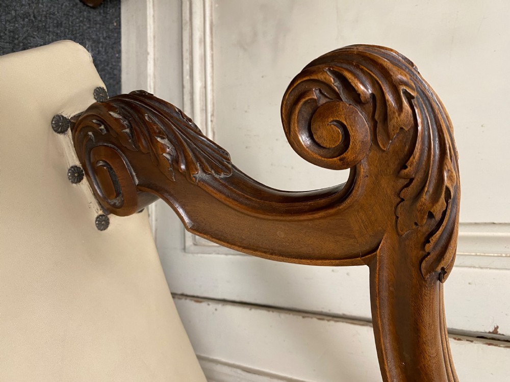 Pair Quality French Walnut Arm Chairs View VII
