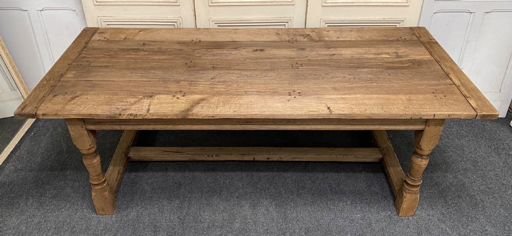 Oak Farmhouse Dining Table  View II