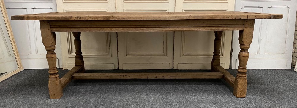 Oak Farmhouse Dining Table  View IV