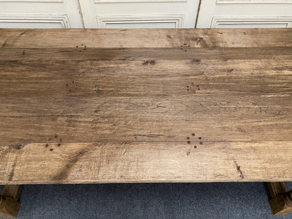 Oak Farmhouse Dining Table  View VII