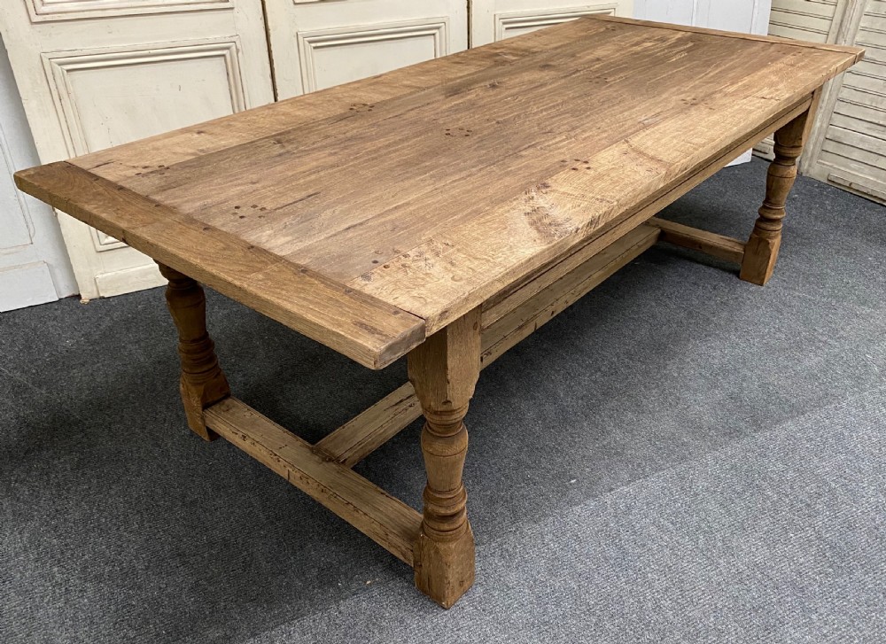Oak Farmhouse Dining Table  View VIII