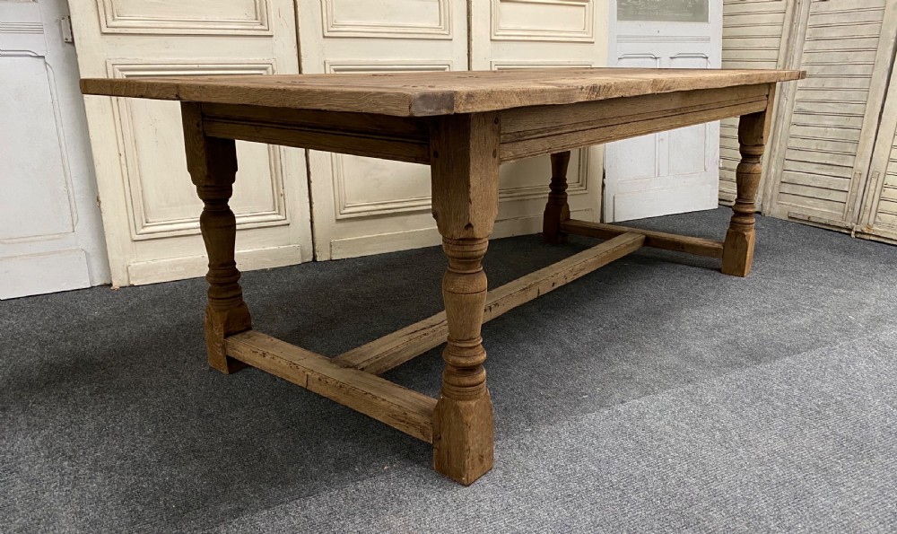 Oak Farmhouse Dining Table  View X