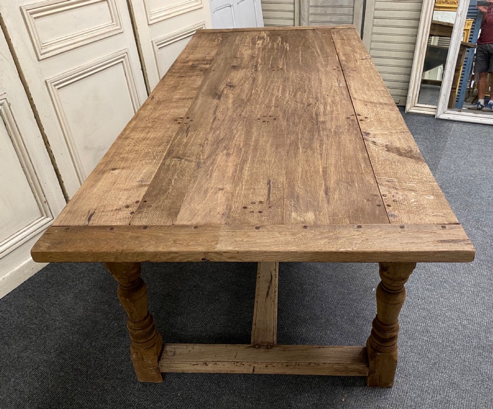 Oak Farmhouse Dining Table  View XIII