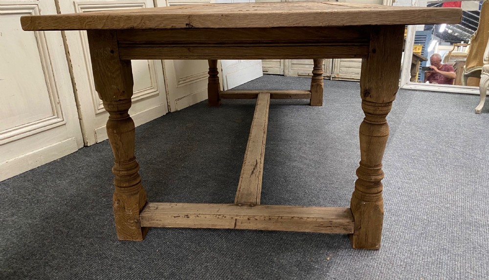 Oak Farmhouse Dining Table  View XIV